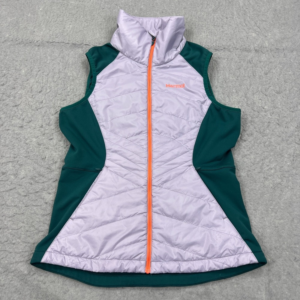 Marmot Variant Hybrid Vest Women's Medium Multi‎ Colorblock Primaloft Zip Puffer